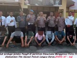 Tujuh Pelaku Pungli Parkir di Ekowisata Mangrove Langsa Diciduk