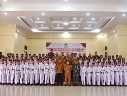 Pasukan Pengibar Bendera Pusaka Aceh Besar Dikukuhkan