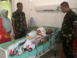 Dandim Aceh Timur Bezuk Veteran di Rumah Sakit