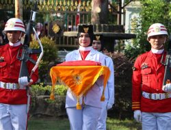 Upacara Penurunan Merah Putih di Langsa Khidmat