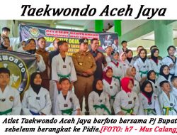 31 Atlet Taekwondo Aceh Jaya Siap Berlaga di Open Taekwondo Challenge Aceh