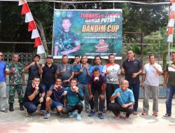 Duet Basri-Memed Juara Turnamen Tenis Dandim Cup