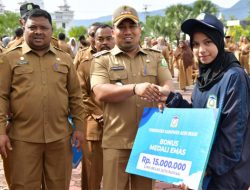 Atlet Popda Aceh Besar Terima Bonus