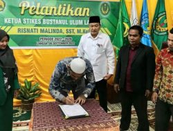Ketua STIKes Bustanul Ulum Langsa Dilantik