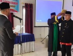 Idris Ismail Resmi Jadi Imum Mukim Langsa Baroh