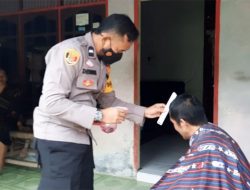 Polisi Beri Layanan Pangkas Gratis untuk Warga