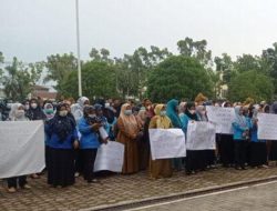 Ratusan Tenaga Honorer Aceh Tamiang Geruduk DPRK
