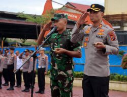 Kodim – Polres Aceh Timur Gelar Apel Gabungan