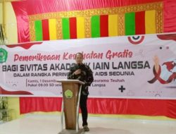 Puskesmas Langsa Lama Gelar Tes HIV Gratis