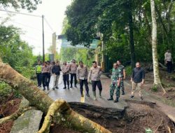 Kapolres dan Dandim Sabang Tunjau Jalan Amblas