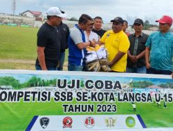 SSB U-15 di Langsa Dapat Bantuan Jersey