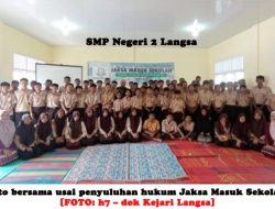 JMS Kejari Langsa Suluh SMPN 2 Anti Narkoba