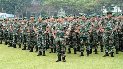 Danrem Teuku Umar Ikut Apel Dansat dengan Kasad