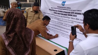 ASN Langsa Ikrar Netralitas Pemilu 2024