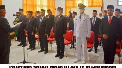 Puluhan Pejabat Eselon III & IV Langsa Dilantik