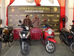 Polresta Banda Aceh Sita 11 Sepeda Motor Curian