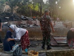 Rumah Janda Saina Dilalap si jago Merah