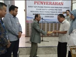 SK Pensiun ASN Aceh Timur Diserahkan