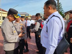Hadapi Pemilu, Polres Langsa Cek Senpi Personel