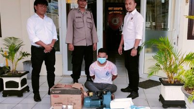 Pria Pencuri Pompa Air Sekolah Ditangkap Polisi