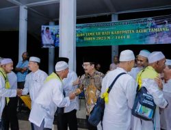 147 JCH Aceh Tamiang Dilepas ke Embarkasi Aceh