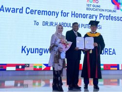 Bang Lah Dianugerahi Gelar Profesor dari Korea