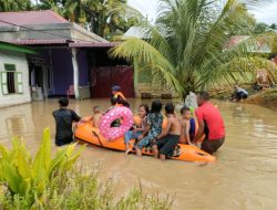 Trumon Direndam Banjir, Brimob Terjun ke Lokasi