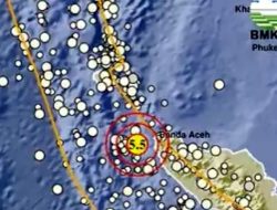 Malam Ini, Gempa Kuat Guncang Banda Aceh