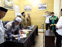 Tgk Hasanuddin Dikukuhkan Pengganti Antarwaktu