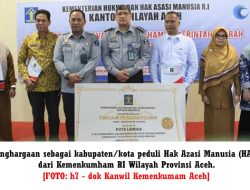 5 Kabupate/Kota Raih Penghargaan Peduli HAM