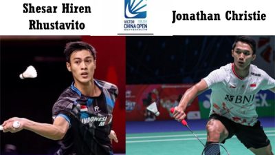 Mengejutkan, Dua Tunggal Putra Indonesia Melaju ke Quarterfinal China Open