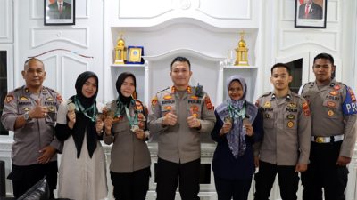 Polwan Sabang Boyong 6 Mendali di Karate Pangdam