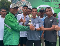 Kodim Aceh Timur Juara II Tenis Danrem LW Cup