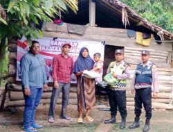 Kapolsek Pantee Bidari Bantu Warga Kurang Mampu