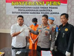 Sabu 818,50 Gram Diamankan Polres Langsa