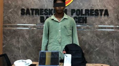Polisi Ciduk Penjambret Tas Pelajar Banda Aceh