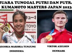 Jorji & Axelsen Putus Dominasi China di Kumamoto Masters 2023