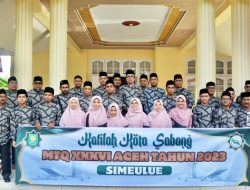 Kafilah Sabang Dilepas Menuju MTQ Simeulue