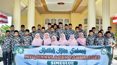 Kafilah Sabang Dilepas Menuju MTQ Simeulue