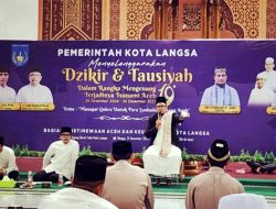 Masyarakat Langsa Zikir di Malam Akhir Tahun