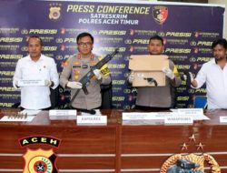 2 Pucuk Senpi Konflik Aceh Diserahkan ke Polisi