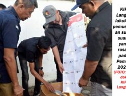 KIP Langsa Musnahkan Surat Suara Rusak 