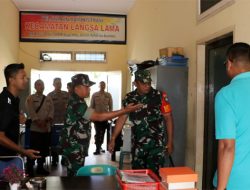 Dandim Aceh Timur Cek Hasil Pemilu di Kecamatan