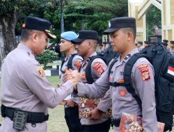 Kapolres Sabang Lepas Personel Pengamanan TPS