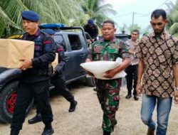 Kompi 2 Batalyon B Pelopor  Salurkan Sembako