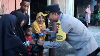 Polres Langsa bagi Daging Meugang