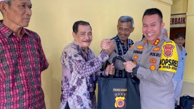 Polres Sabang Beri Bansos pada Pensiunan Polri