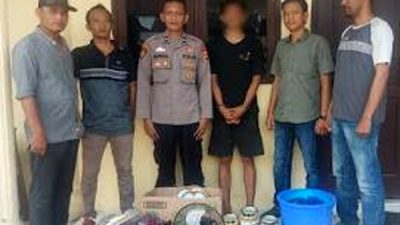 Polisi Ciduk Maling Peralatan Rumah Tangga