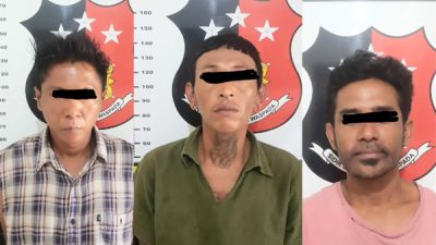 Trio Pencuri AC dan TV Hotel Diringkus Polisi