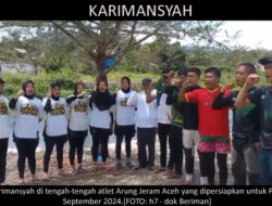 Karimansyah Semangati Atlet Arung Jeram PON Aceh